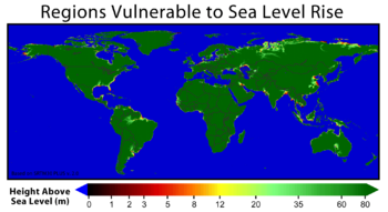 Regions Vulnerable to Sea Level Rise