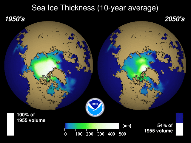 Sea Ice Thickness 10-year Average