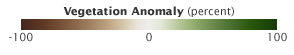 Scale for Vegetation Anomalies from NOAA Advanced Very High Resolution Radiometer