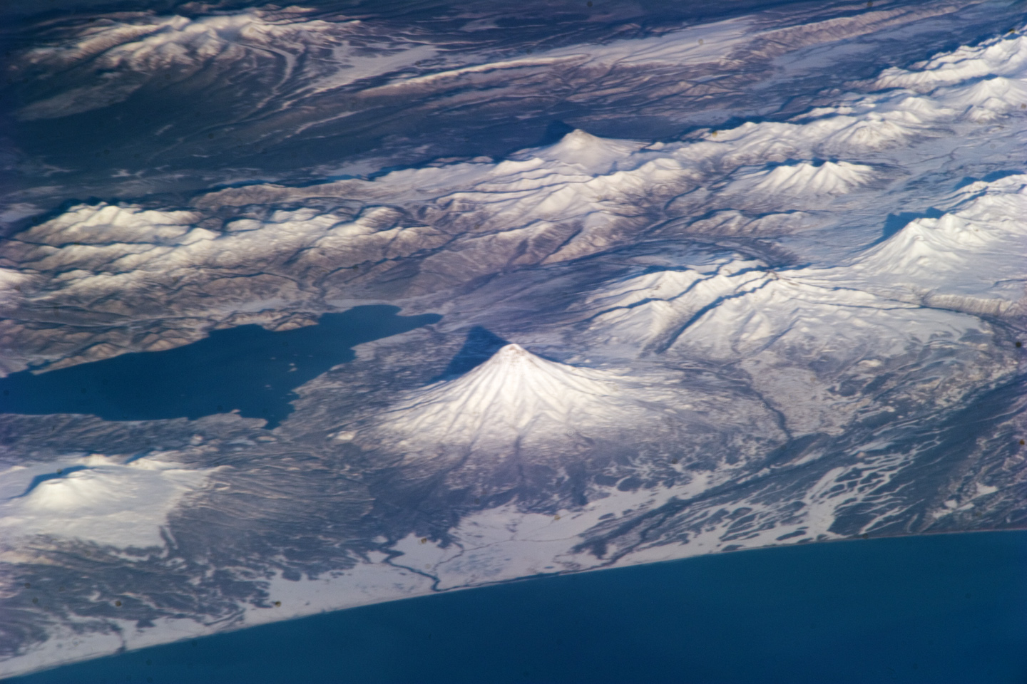 Volcano view from Space