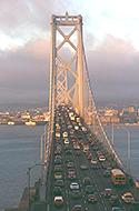 Image showing traffic on the Bay Bridge in San Francisco, CA.
