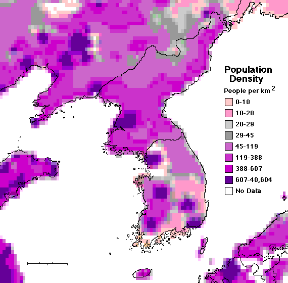 Korea Population Map