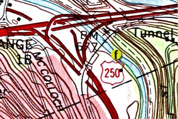 Image of a topographic map.