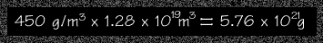 Image of a chalkboard diagram that has a formula to find the mass of air.  Please have someone assist you with this.